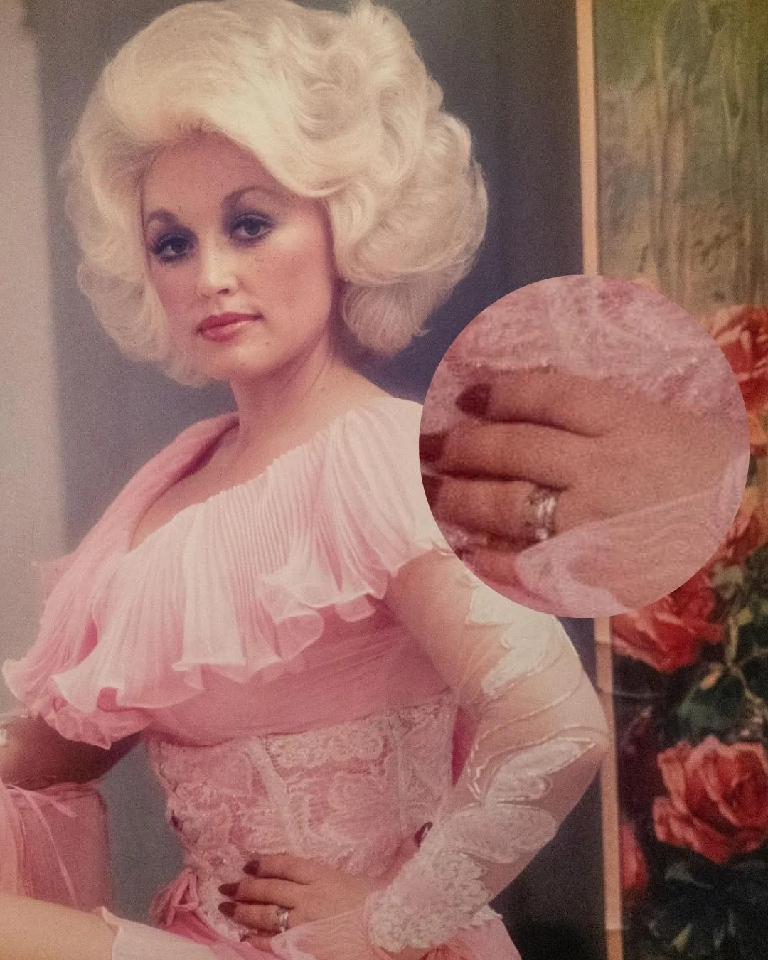 Dolly Parton and her engagement ring 