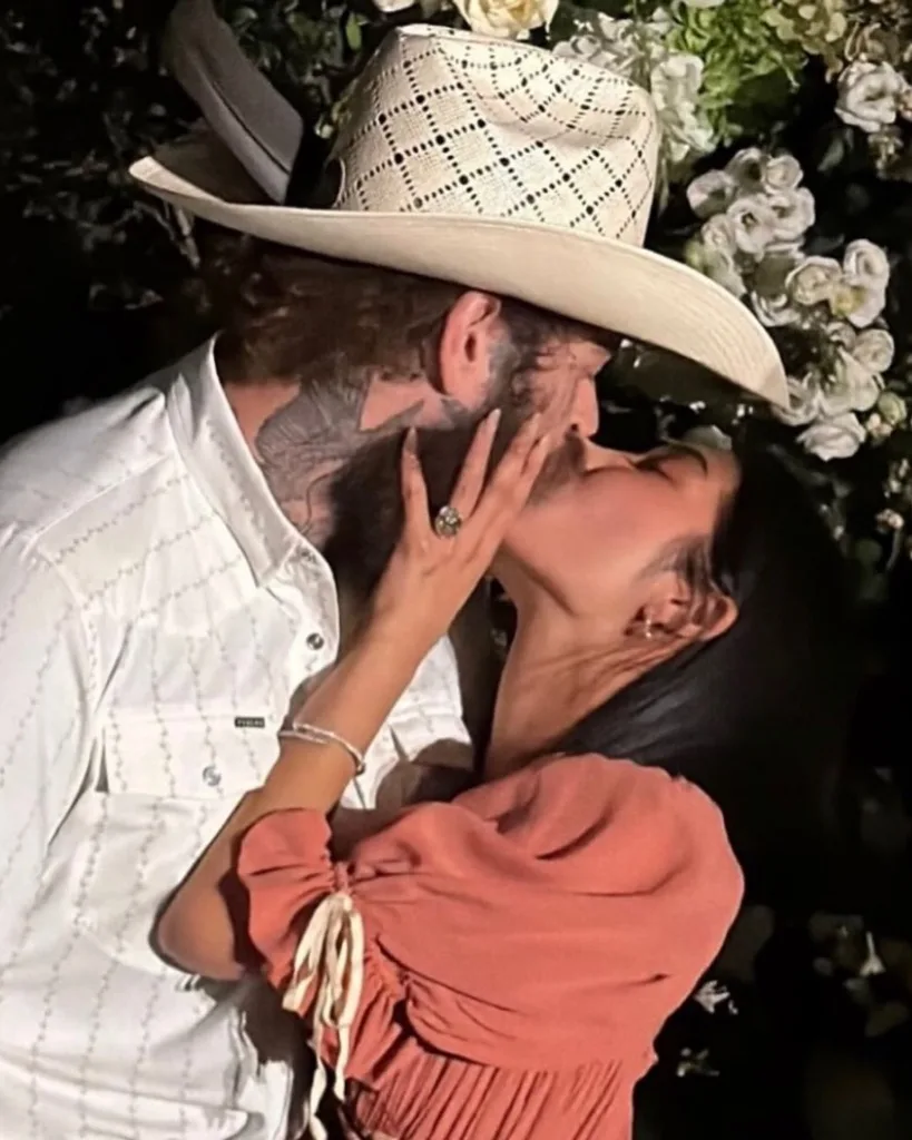 Post Malone and Christy Lee celebrate their engagement