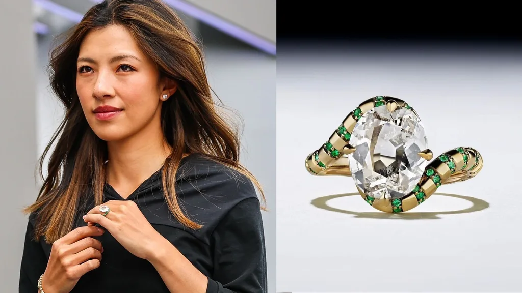 Lily Muni he engagement ring