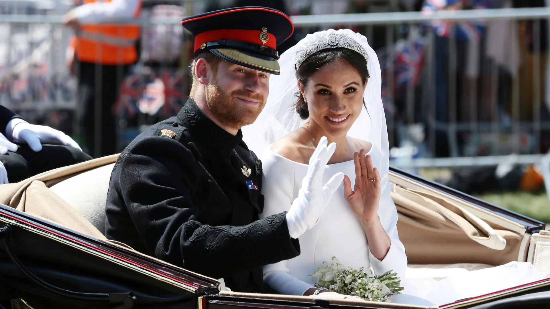 Prince Harry and Meghan Markle on their wedding day May 19 2018