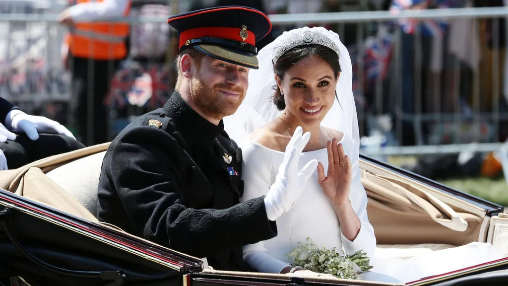 Prince Harry and Meghan Markle on their wedding day May 19 2018