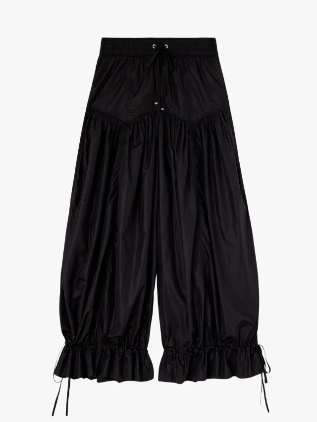 Ganni black taffeta pants