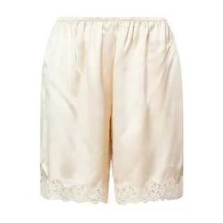 Reformation Clara Silk Bermuda Shorts