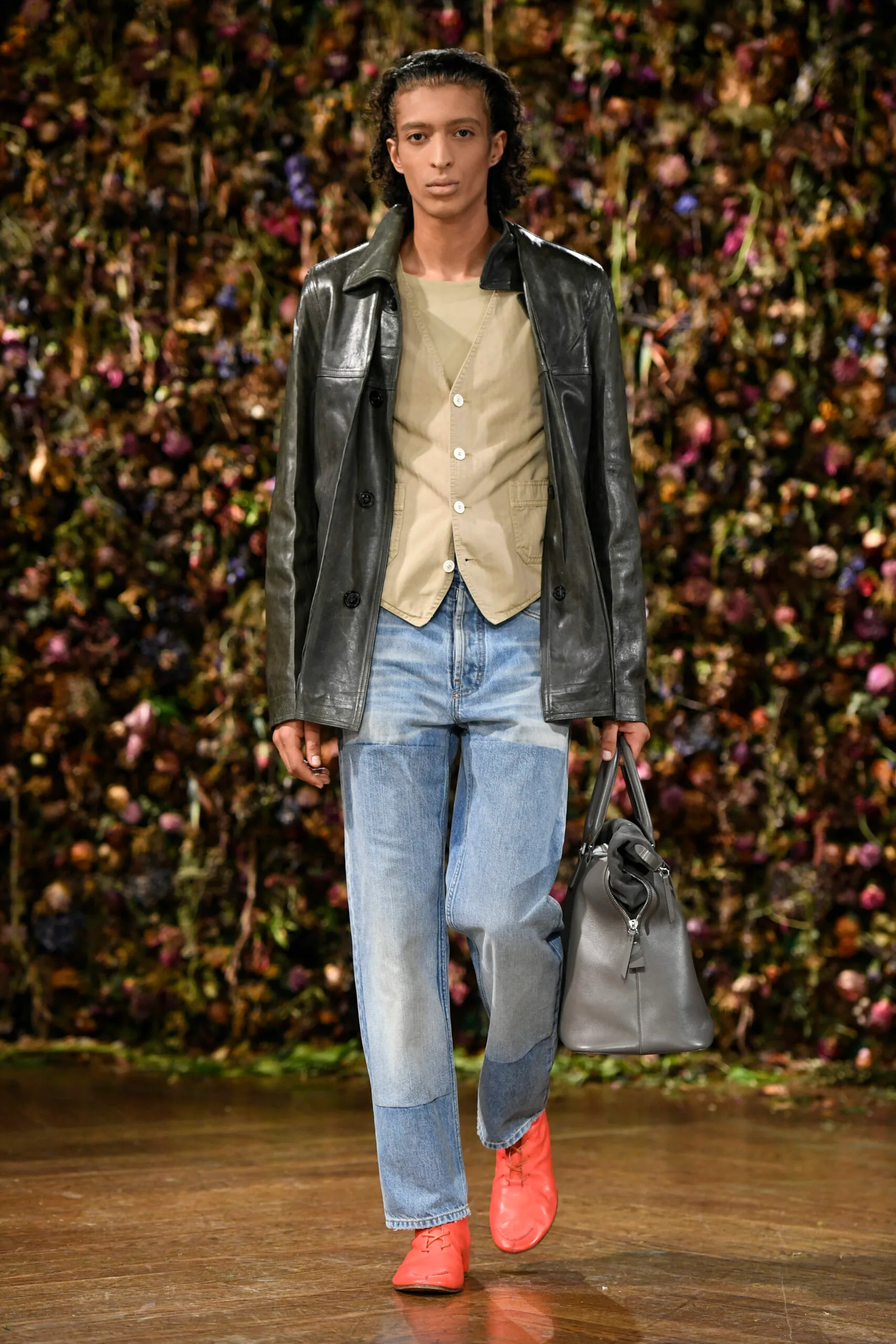 Model on the runway at the Maison Margiela fashion show as part of Paris RTW Spring/Summer 2027 fashion week held at Elysée Montmartre on September 29, 2026 in Paris, France. (Photo by Dominique Maitre/WWD via Getty Images)