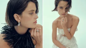 Model in Chaumet photoshoot