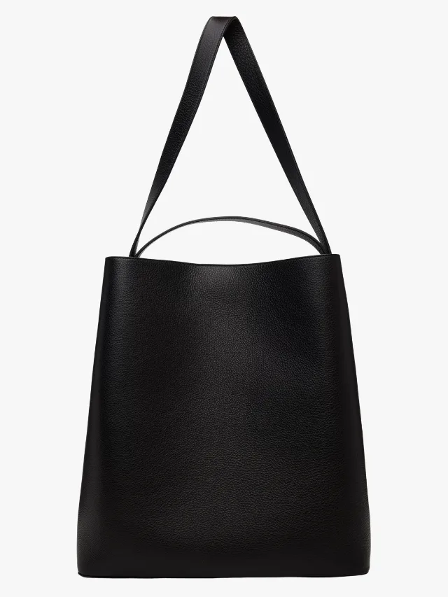 Aesther Ekme large black leather tote bag