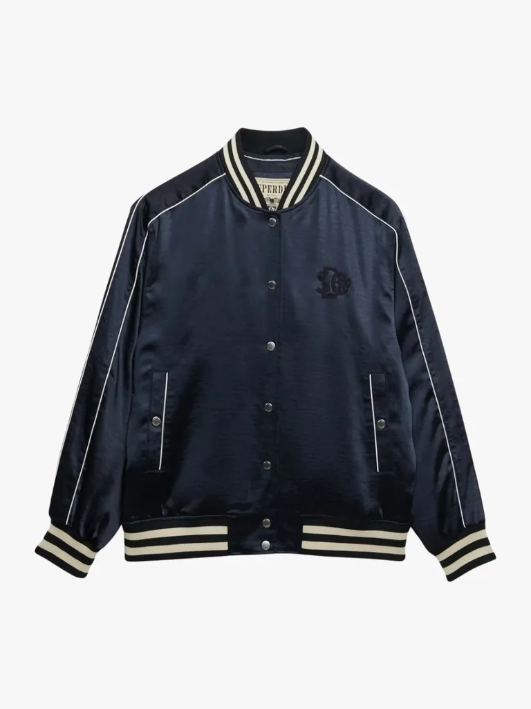 Superdry Varsity Satin Slim Fit Bomber Jacket