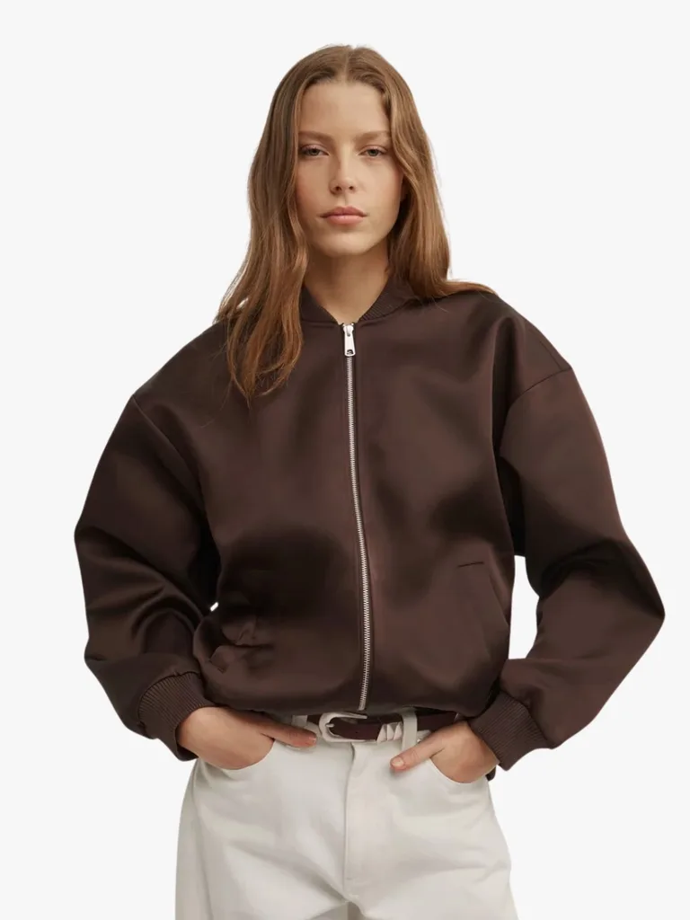 Witchery Satin Bomber Jacket