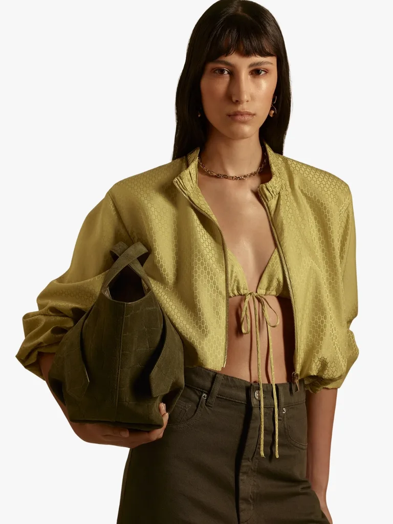 Scanlan Theodore Silk Chain Jacquard Bomber