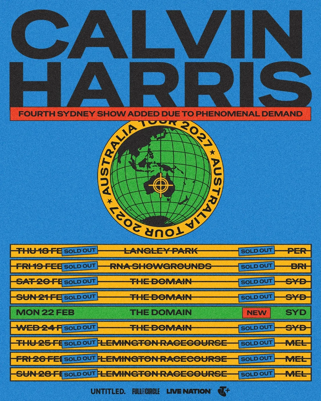 Calvin Harris Australia Tour