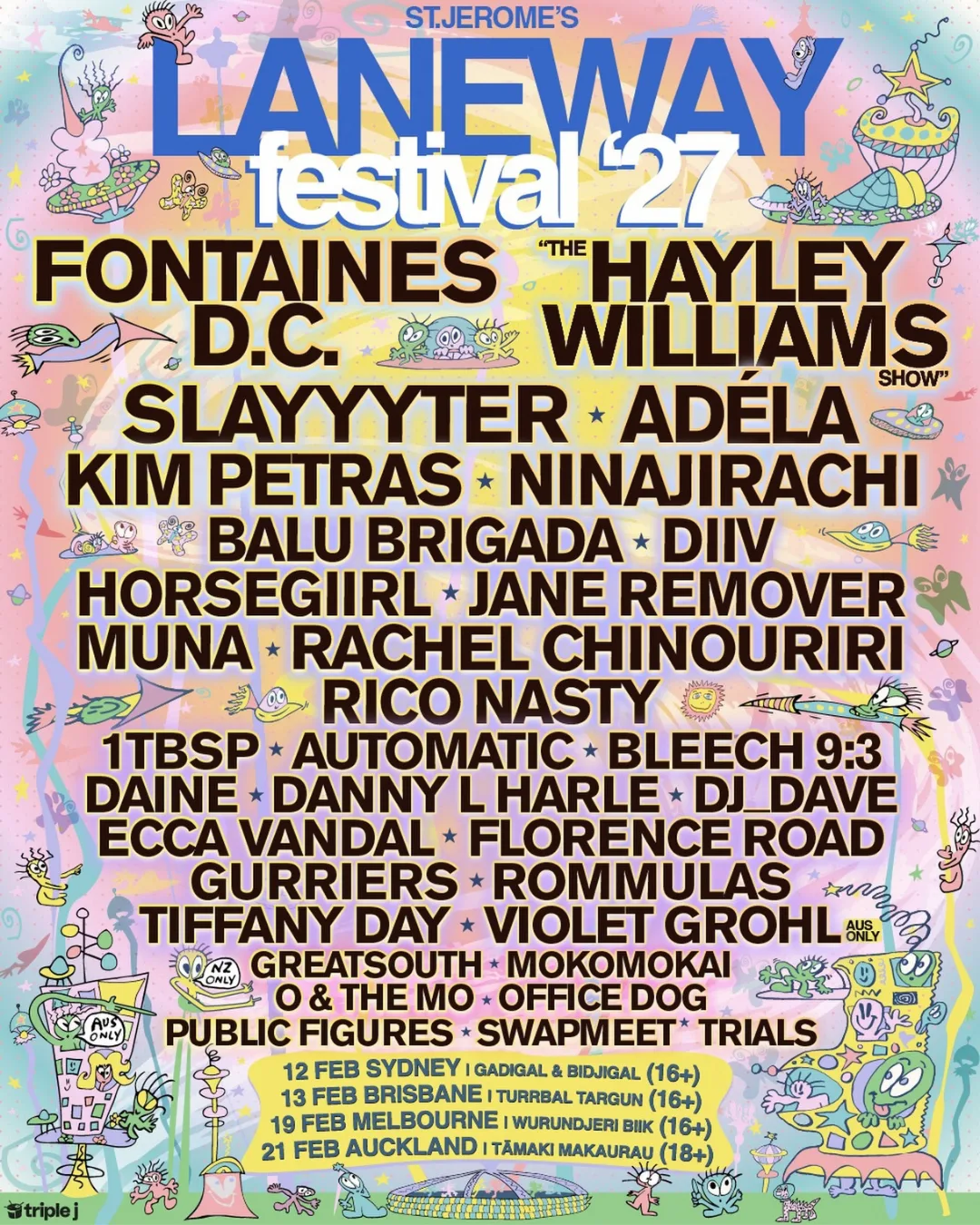 Laneway Festival lineup