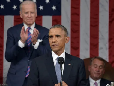 President Obama delivers State of The Union address. PHOTO: Getty.