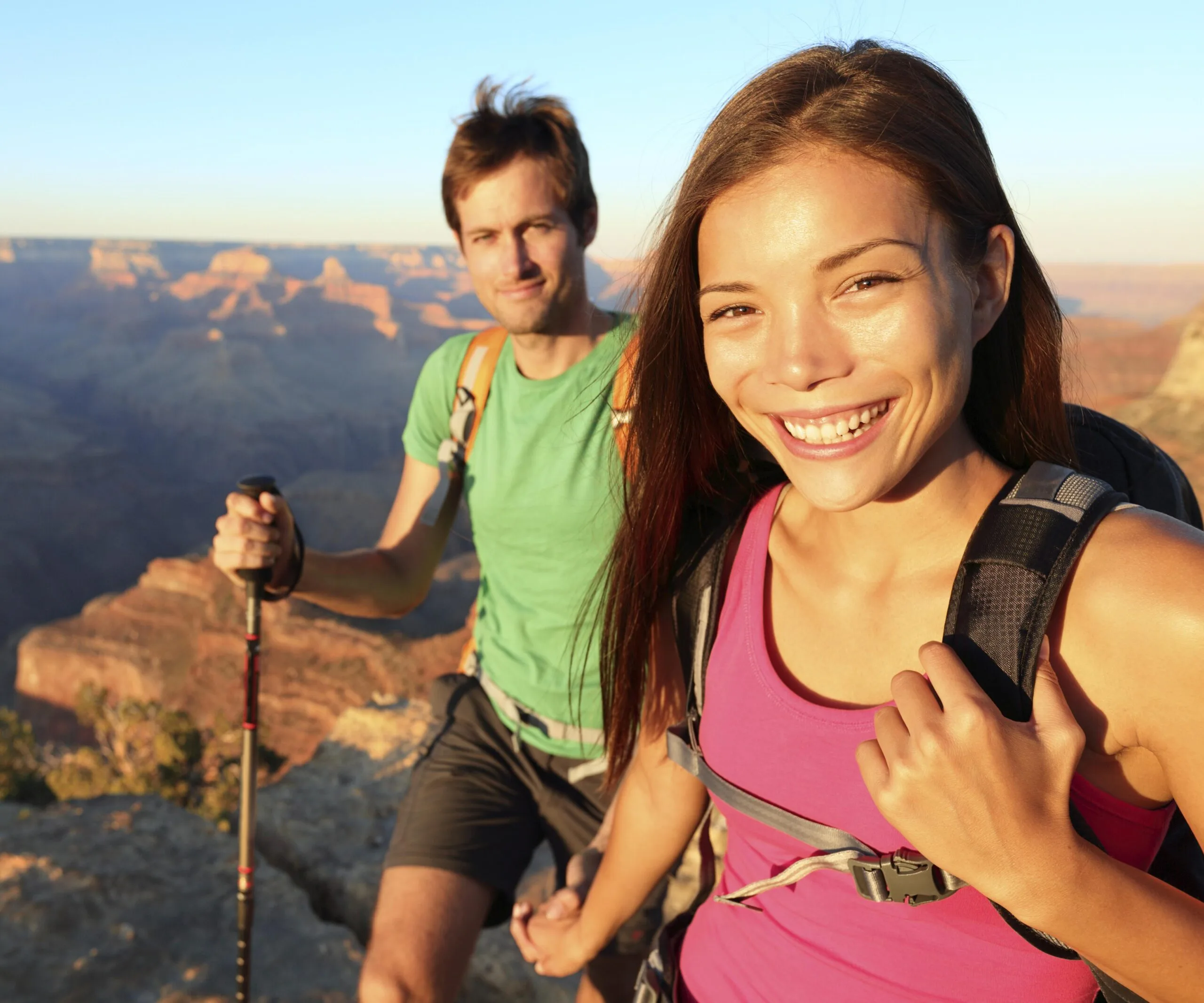 Couple traveling together