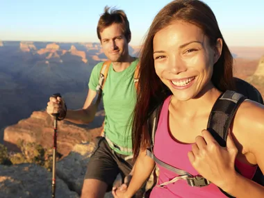 Couple traveling together