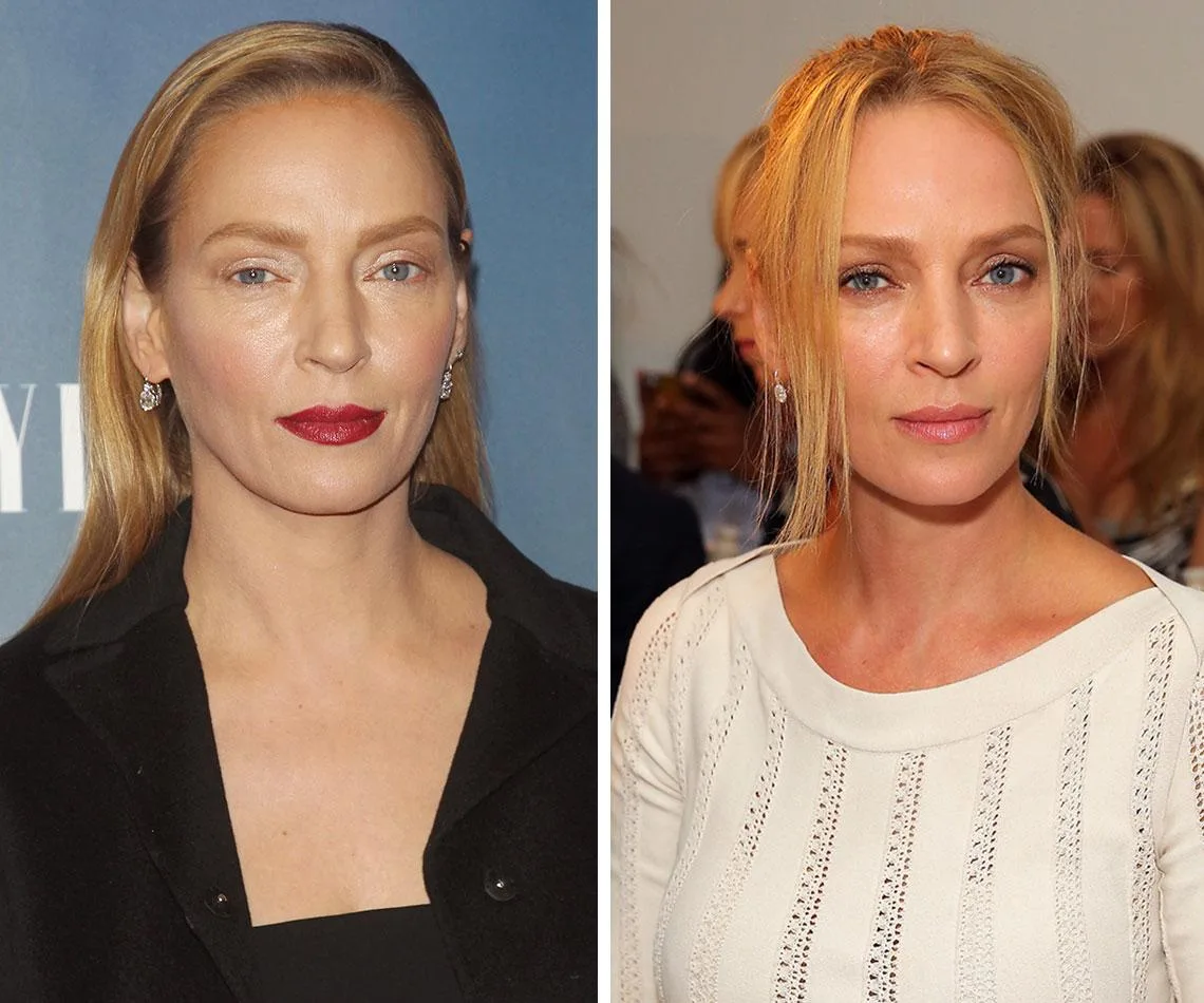 Uma Thurman face change