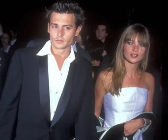 Kate Moss and Johnny Depp