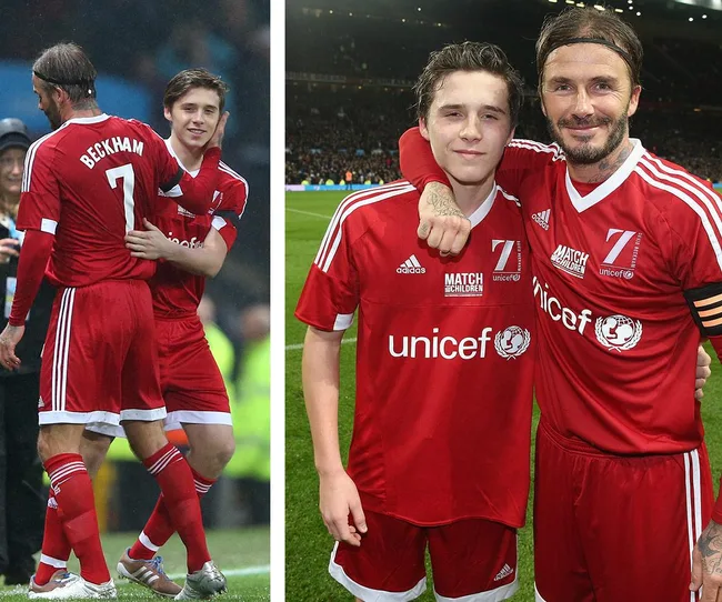 David and Brooklyn Beckham