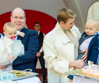 Prince Albert, Princess Charlene, Prince Jacques and Princess Gabriella