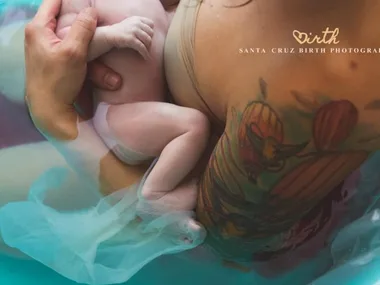 Photos capture baby born inside amniotic sac