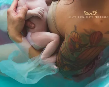 Photos capture baby born inside amniotic sac