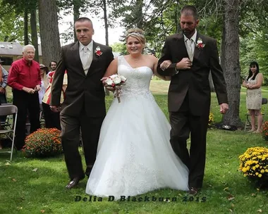 StepDad and Dad Walks Daughter Down Aisle