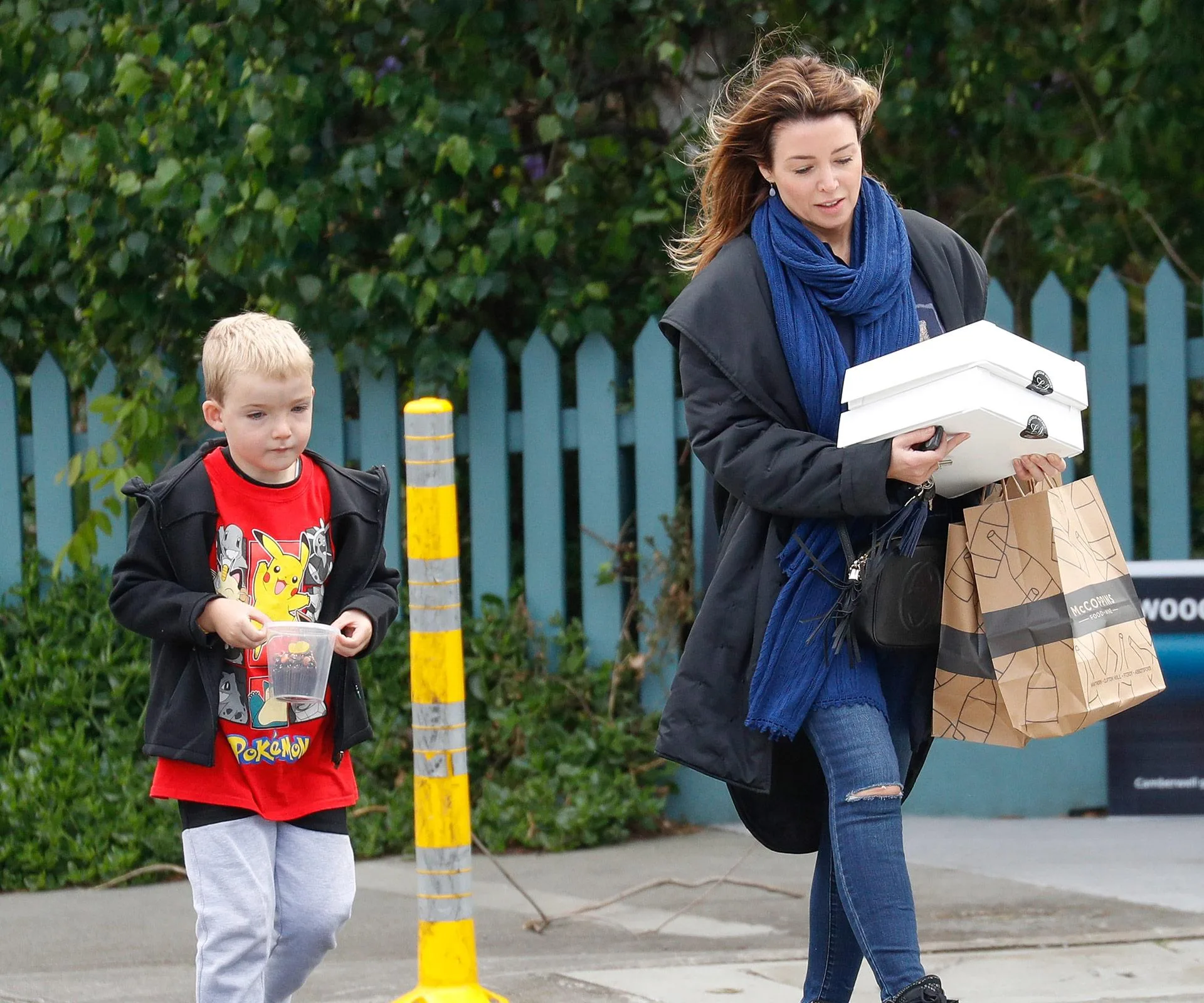 Dannii Minogue and son Ethan's day out