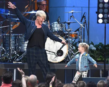 Pink’s daughter Willow simply adores her baby brother