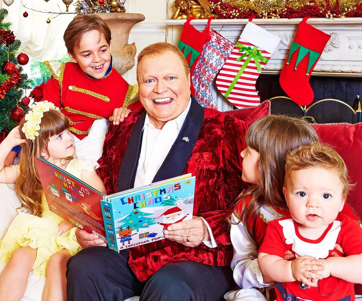 Bert Newton with his grandkids