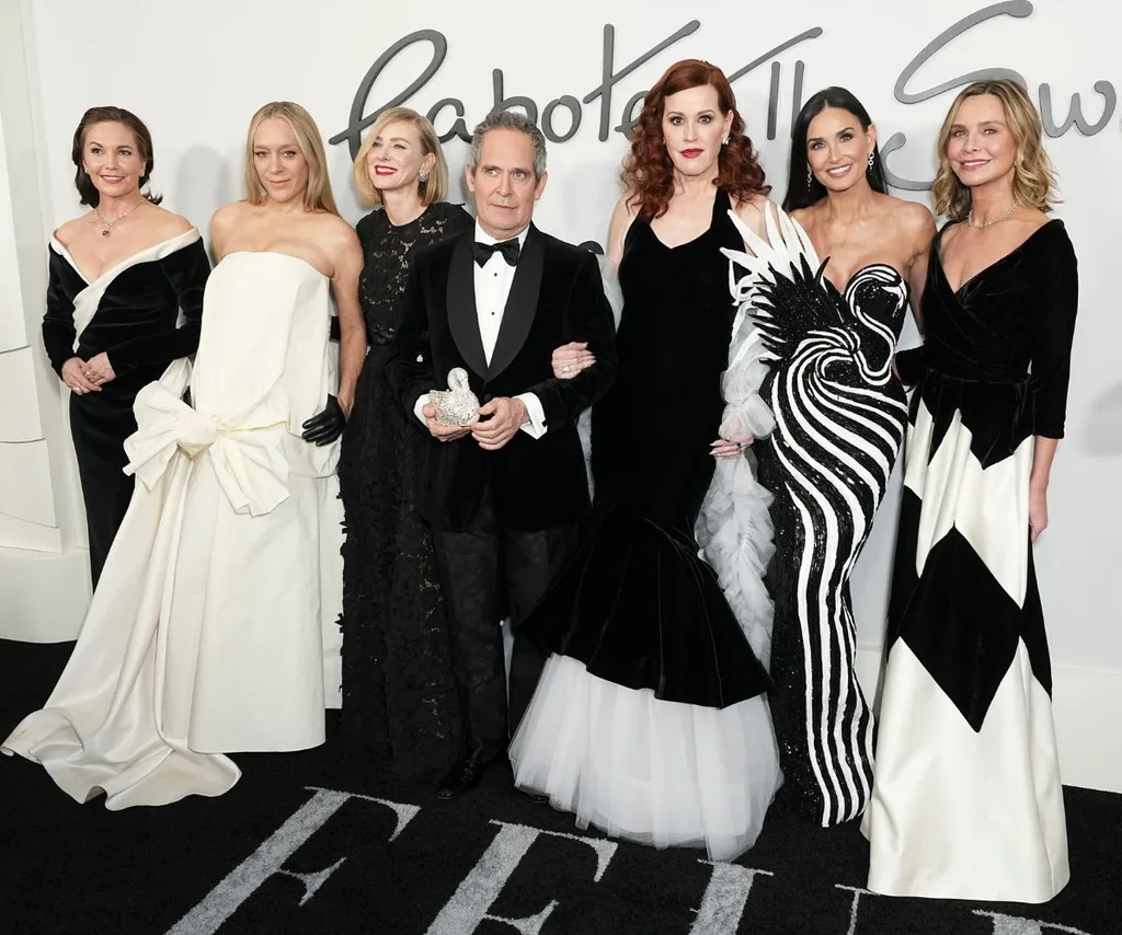 Naomi Watts, Diane Lane, Chloe Sevigny, Calista Flockhart, Demi Moore, Molly Ringwald and Tom Hollander at the premiere of Feud: Capote Vs. The Swans