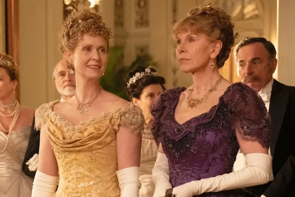 the gilded age stars Cynthia Nixon and Christine Baranski.