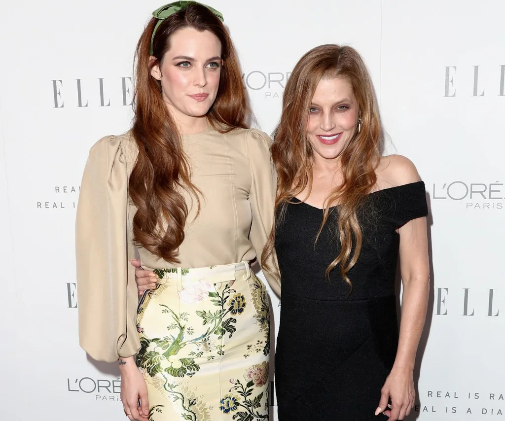 Riley Keough with her mother Lisa Marie Presley