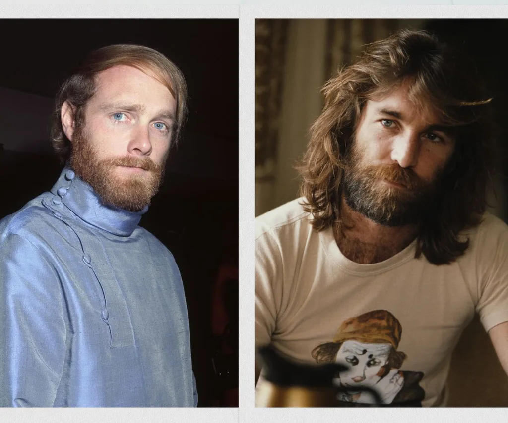 side by side of Mike Love and Dennis Wilson