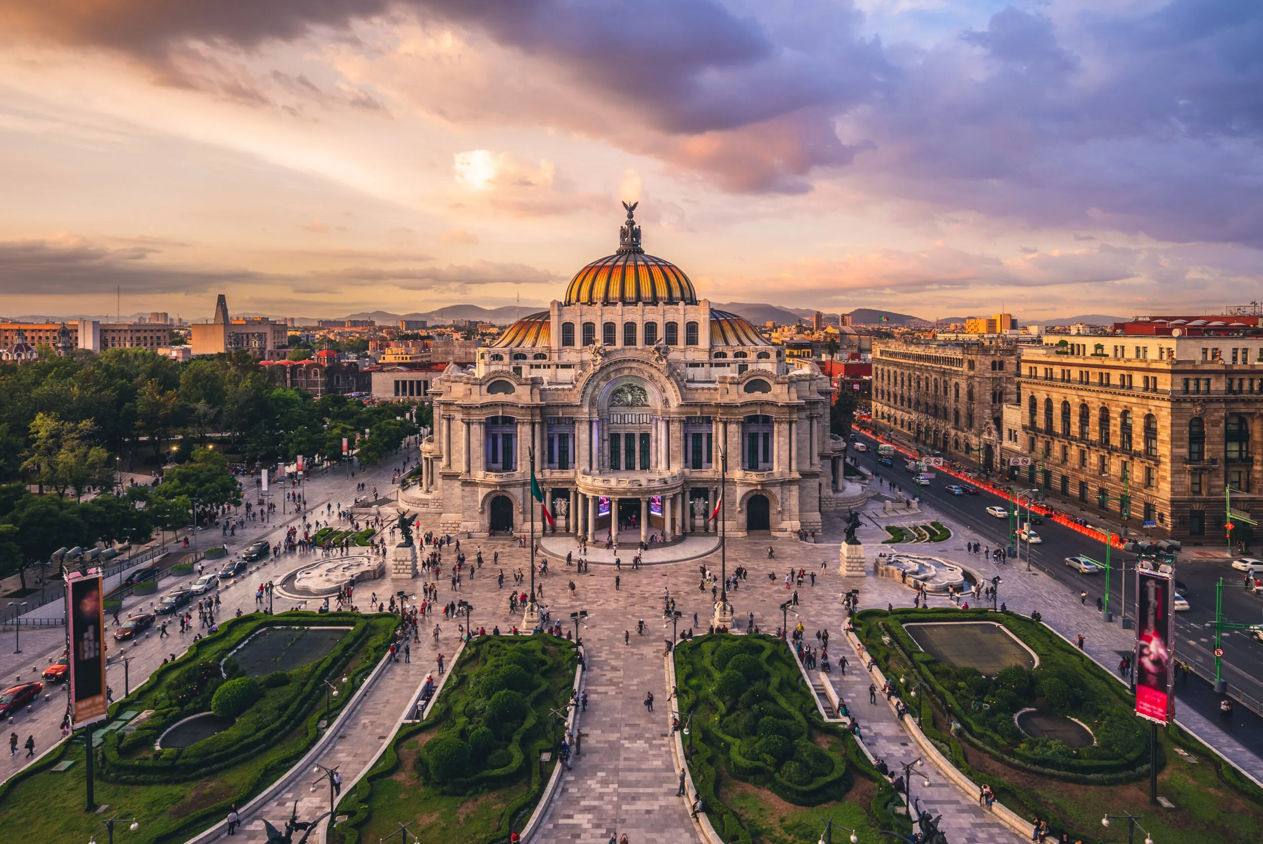 Aerial view of Mexico City