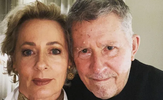 selfie of Amanda Keller and Husband Harley Oliver who is battling Parkinsons.