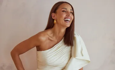 Snezana Wood smiles wearing white