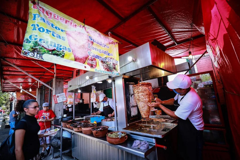 taco stand mexico city