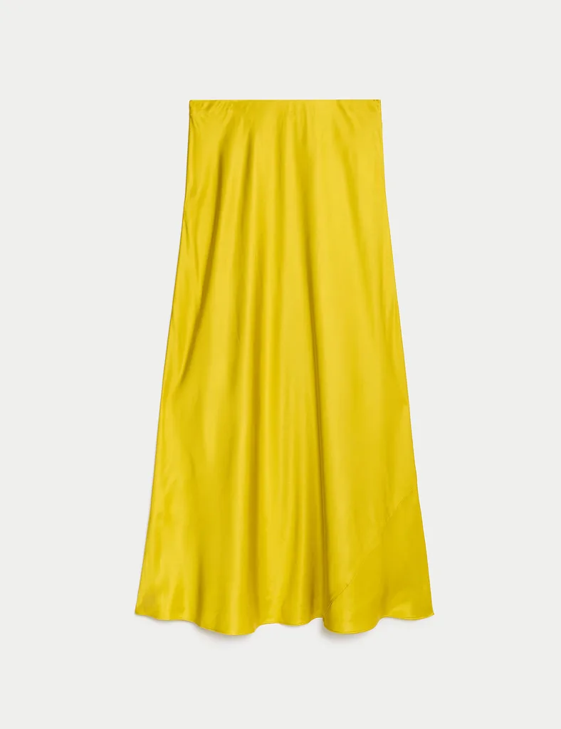 Bold yellow skirt option from Marks & Spencer