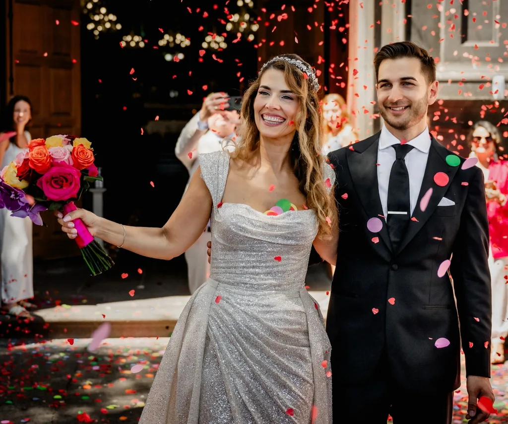 Bianca and Gary on their wedding day.