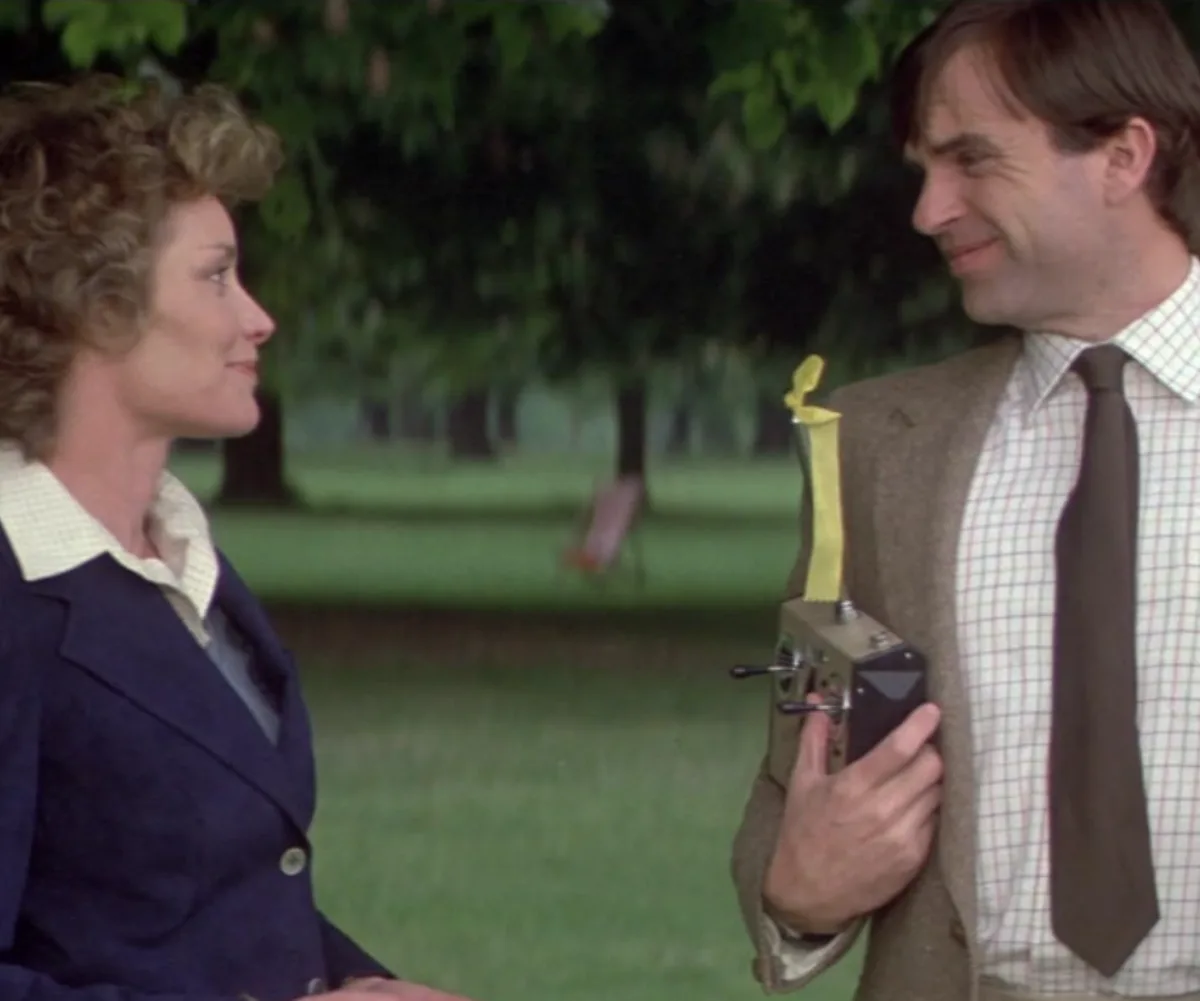 Sam Neill and Lisa Harrow in Omen III.