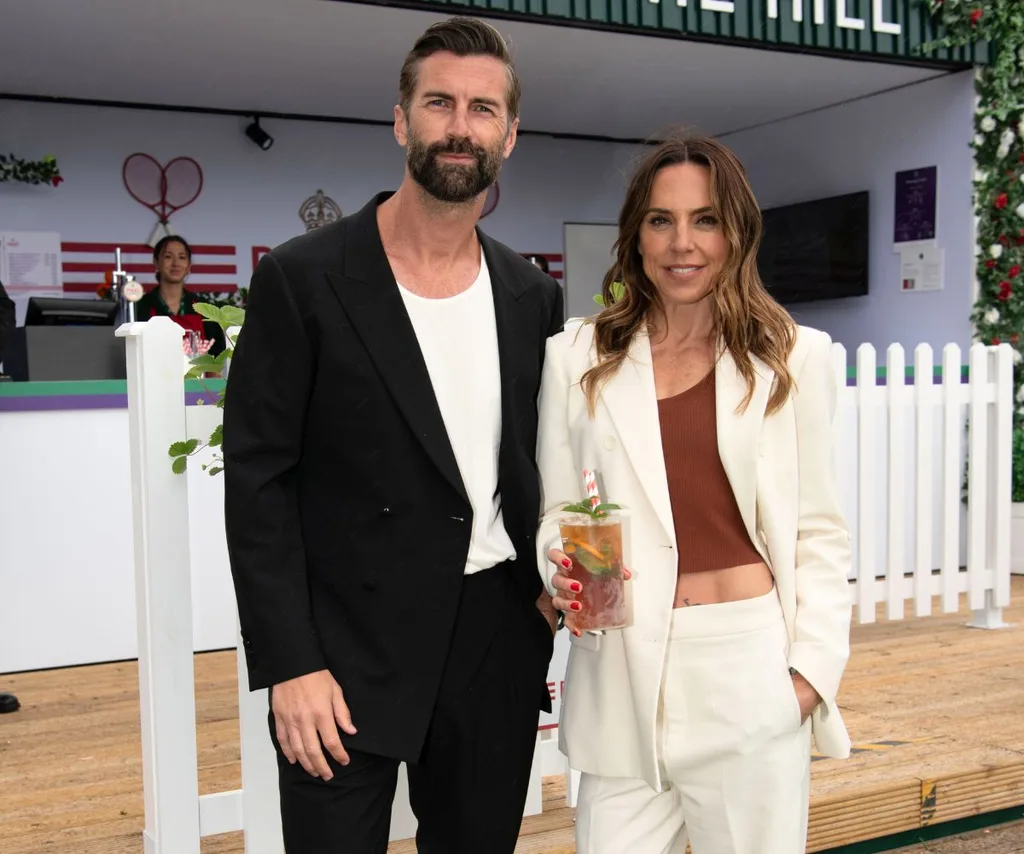 Melanie C and her new Australian boyfriend at Wimbledon in 2024.