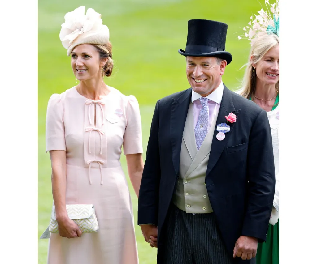 Peter Phillips smiling with his new girlfriend Harriet Sperling at the 2024 Royal Ascot.