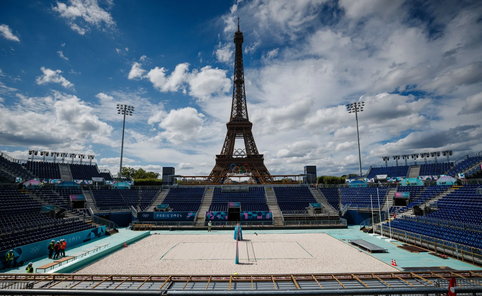 Paris 2024 Olympic Games venues are beautiful like this one with the Eiffel Tower as the backdrop