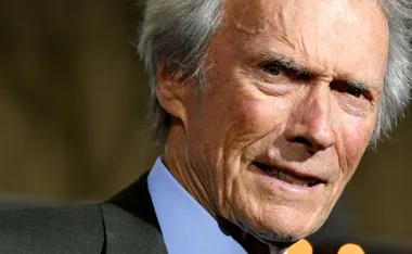 Clint Eastwood looks old and upset