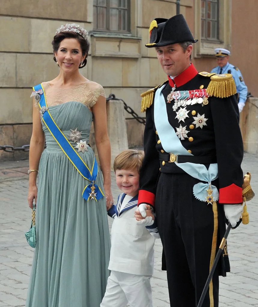 An older pic of the Denmark royals when CHristian was a small child