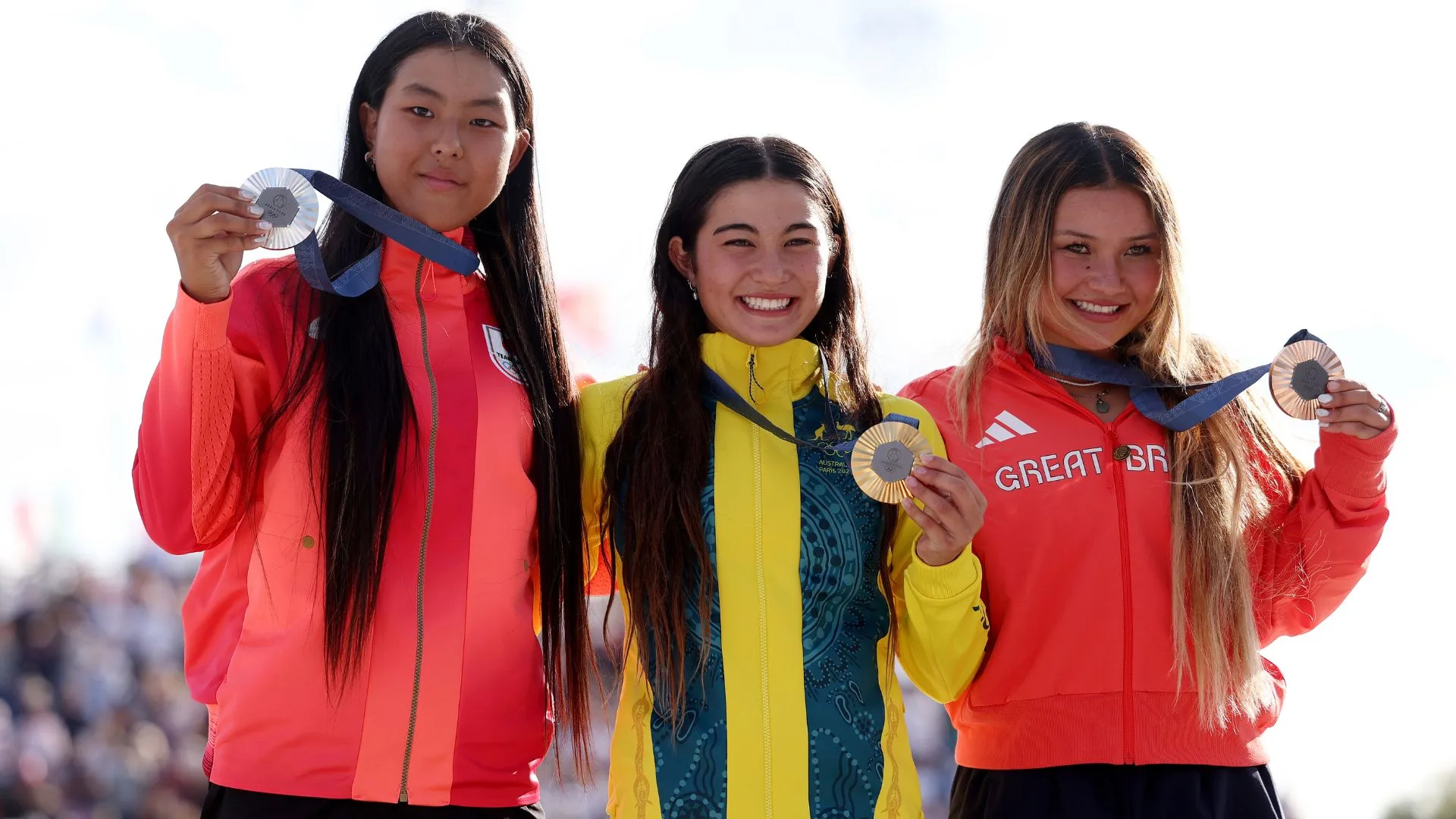 Australian Arisa Trew wins gold in women's skateboarding making her the youngest gold medallist from the country at 14
