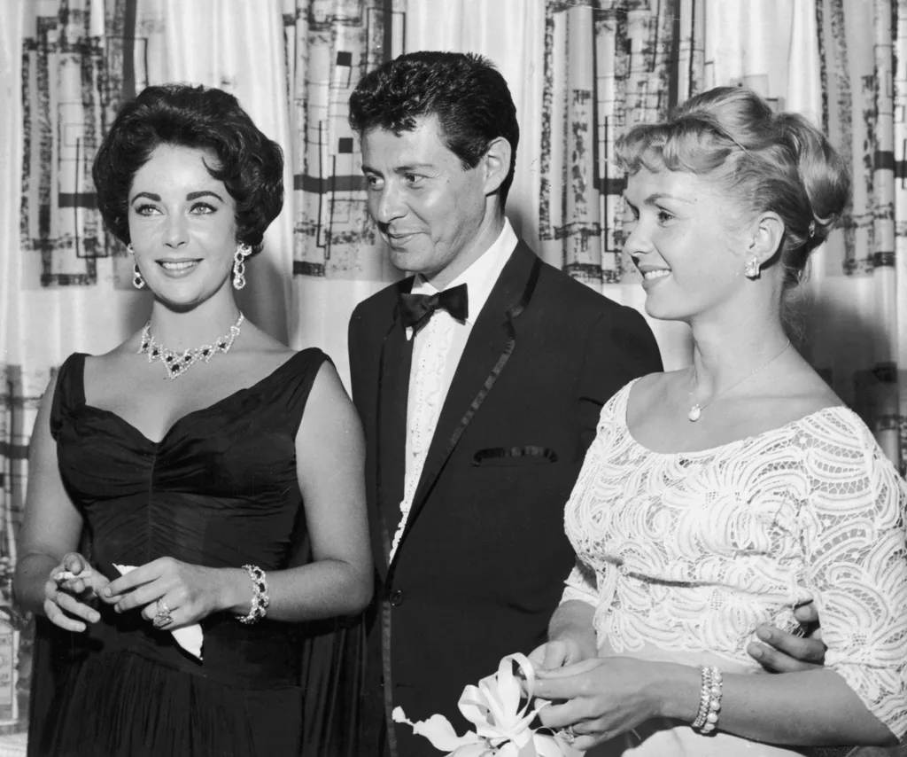 Elizabeth Taylor, Eddie Fisher, Debby Reynolds 