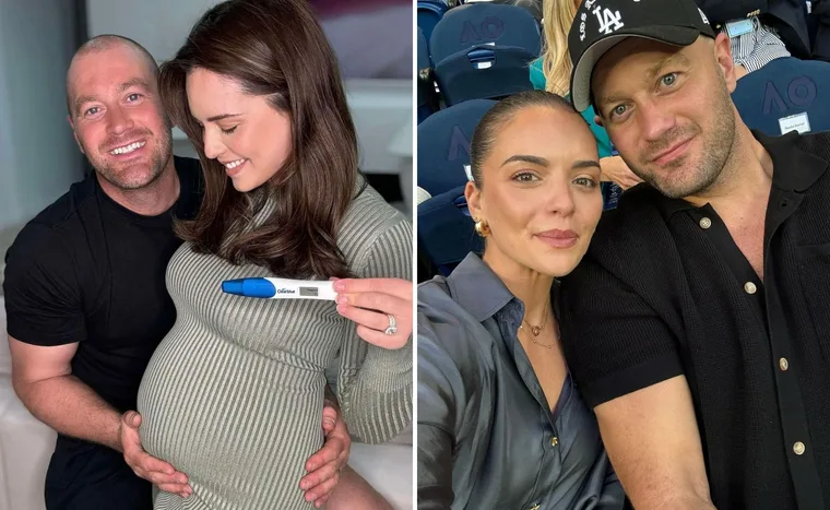 Neighbours’ Olympia Valance has welcomed her first baby after years of infertility struggles