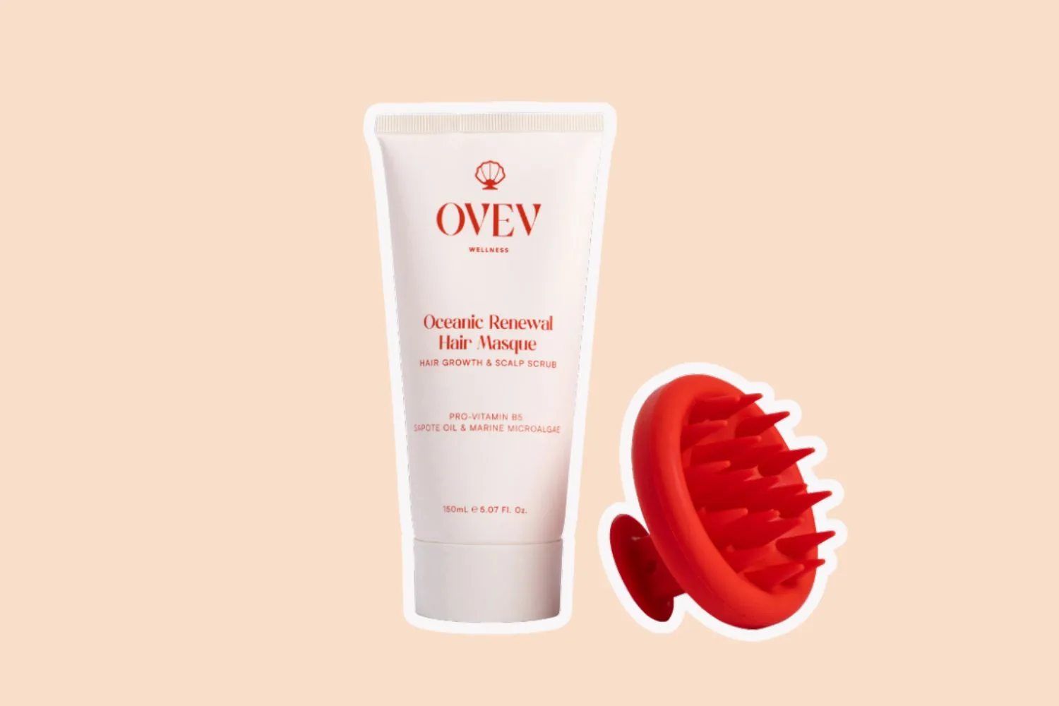 ovev wellness hair masque scalp brush