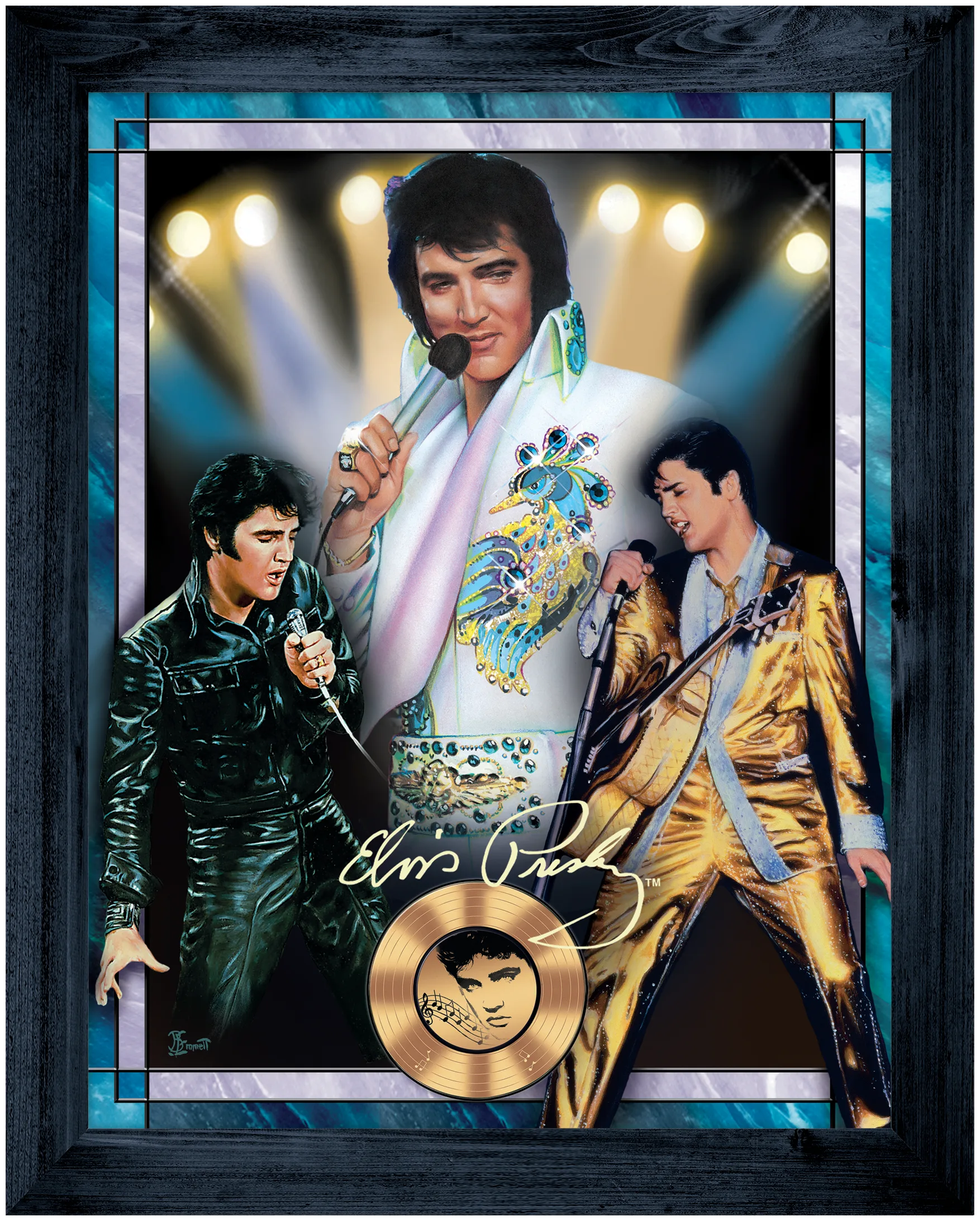 Bradford Exchange Elvis Rockin' Through the Decades Wall Decor