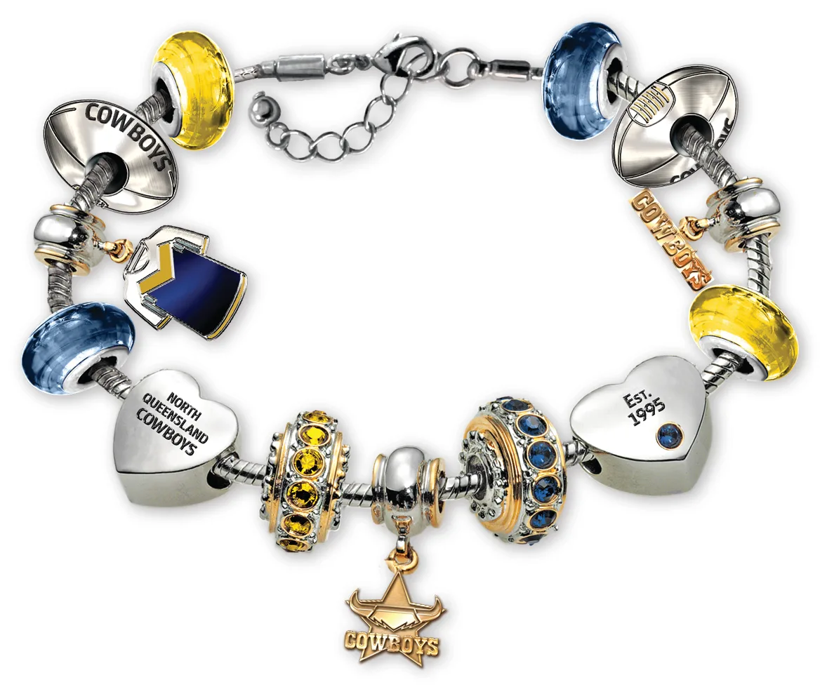 Bradford Exchange NRL Cowboys Women's Charm Bracelet